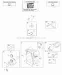 Camshaft Crankshaft Cylinder PistonRingsConnecting Rod Diagram and Parts List for 297447-0159-G2  Briggs and Stratton Engine